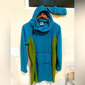 ORIGINAL Women’s Melanzana Micro Grid Dress with matching Beanie Size L